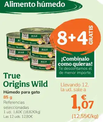 TiendAnimal TRUE ORIGINS WILD Húmedo para gato oferta