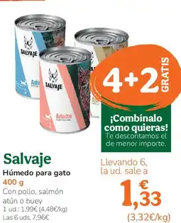 TiendAnimal SALVAJE Húmedo para gato oferta