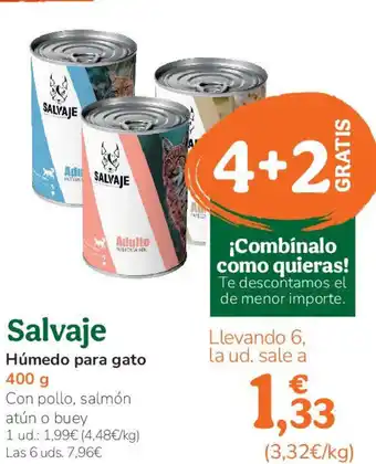 TiendAnimal SALVAJE Húmedo para gato oferta