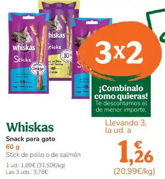 TiendAnimal WHISKAS Snack para gato oferta