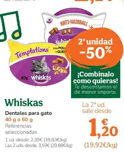 TiendAnimal WHISKAS Dentales para gato oferta