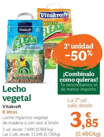 TiendAnimal VITAKRAFT Lecho vegetal oferta