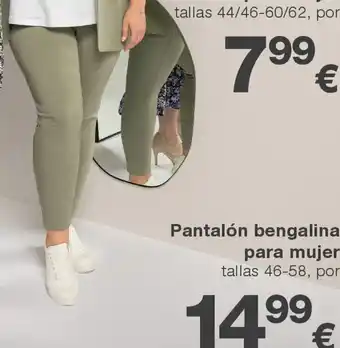 KIK Pantalón bengalina para mujer oferta