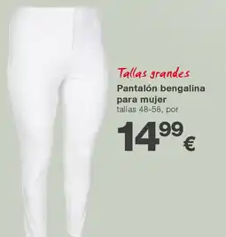 KIK Pantalón bengalina para mujer oferta