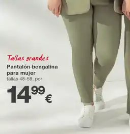 KIK Pantalón bengalina para mujer oferta