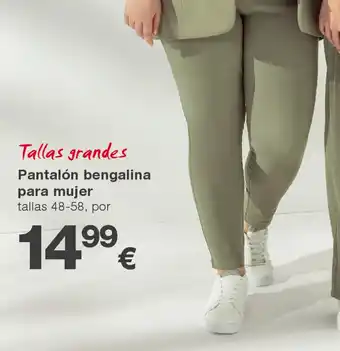 KIK Pantalón bengalina para mujer oferta