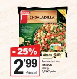 SPAR Fragadis FINDUS Ensalada russa oferta