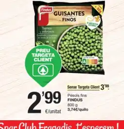 SPAR Fragadis FINDUS Pèsols fins oferta