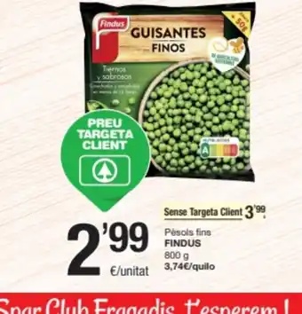 SPAR Fragadis FINDUS Pèsols fins oferta