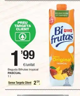 SPAR Fragadis PASCUAL Beguda Bifrutas tropical oferta