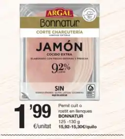 SPAR Fragadis BONNATUR Pernil cuit o rostit en llenques oferta