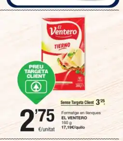 SPAR Fragadis EL VENTERO Formatge en llenques oferta