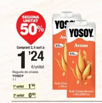 SPAR Fragadis YOSOY Beguda de civada oferta