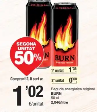 SPAR Fragadis BURN Beguda energètica original oferta