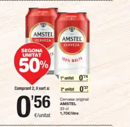 SPAR Fragadis AMSTEL Cervesa original oferta