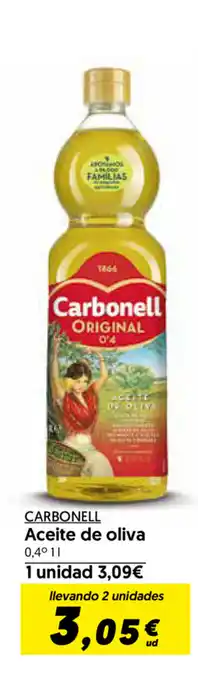 Hiper Usera Carbonell Aceite de oliva 0,4° 1L oferta