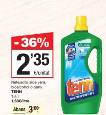 SPAR Fragadis TENN Netejador aloe vera, bioalcohol o bany oferta