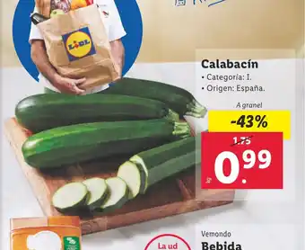 Lidl Calabacín oferta