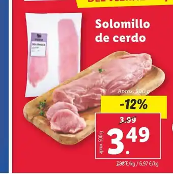 Lidl Solomillo oferta