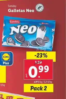 Lidl SONDEY Galletas Neo oferta