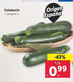 Lidl Calabacín oferta