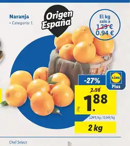 Lidl Naranja oferta