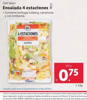 Lidl Ensalada 4 estaciones oferta