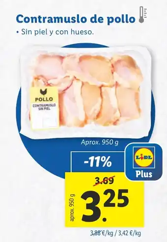 Lidl Contramuslo de pollo oferta