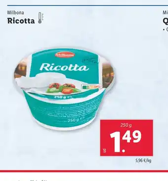 Lidl MILBONA Ricotta oferta