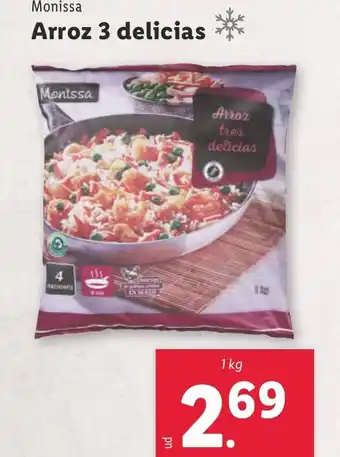 Lidl MONISSA Arroz 3 delicias oferta