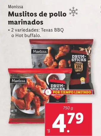 Lidl MONISSA Muslitos de pollo marinados oferta