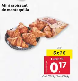 Lidl Mini croissant de mantequilla oferta