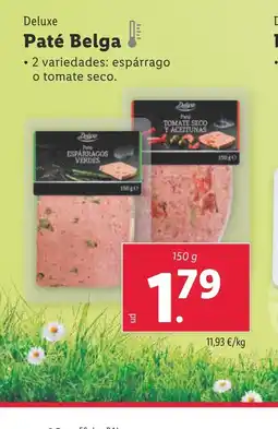 Lidl DELUXE Paté Belga oferta