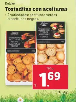 Lidl DELUXE Tostaditas con aceitunas oferta