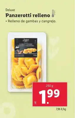 Lidl DELUXE Panzerotti relleno oferta