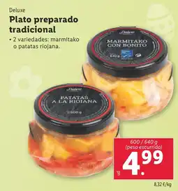 Lidl DELUXE Plato preparado tradicional oferta