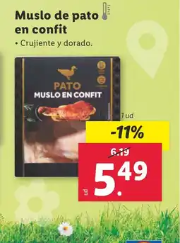 Lidl Muslo de pato en confit oferta