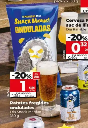 Dia Patates fregides ondulades oferta