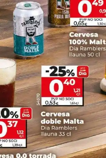 Dia Cervesa doble Malta oferta