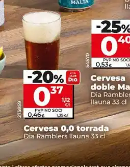 Dia Cervesa 0,0 torrada oferta