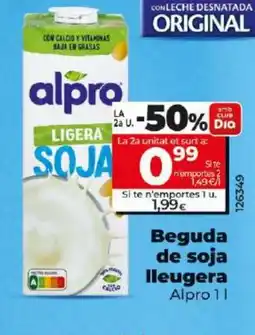 Dia ALPRO Beguda de soja lleugera oferta