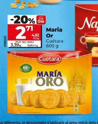 Dia CUETARA Maria Or oferta