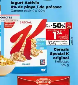 Dia KELLOGG'S Cereals Special K original oferta