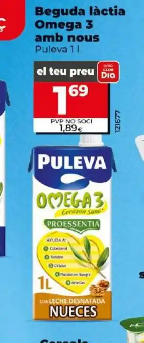 Dia PULEVA Beguda làctia Omega 3 amb nous oferta