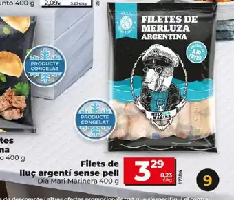 Dia Filets de lluç argentí sense pell oferta