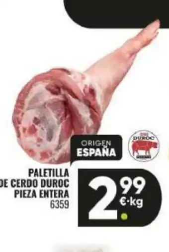 Family Cash Paletilla de cerdo duroc oferta