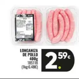 Family Cash Longaniza de pollo oferta