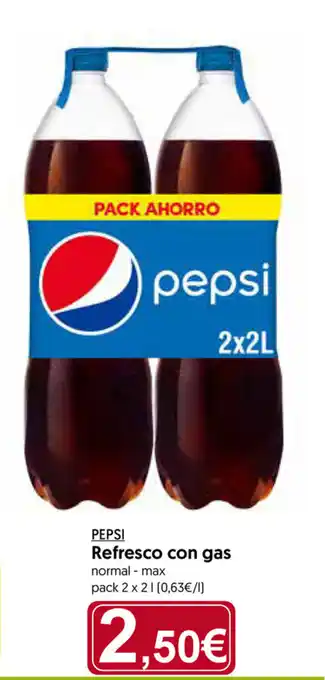 Hiper Usera Pepsi Refresco con gas pack 2 x 2 L oferta