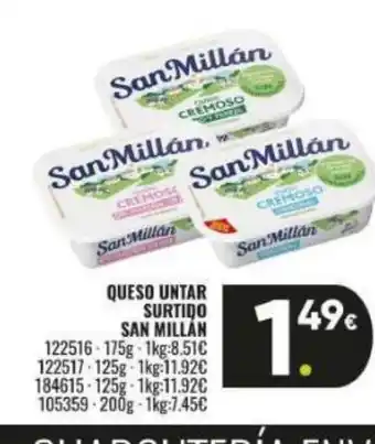 Family Cash SAN MILLAN Queso untar surtido oferta