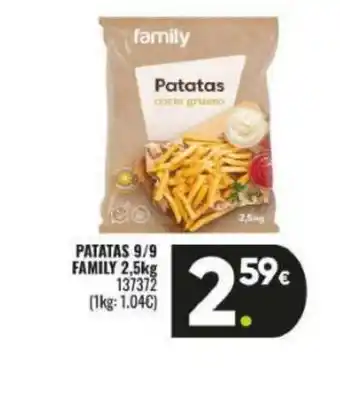 Family Cash FAMILY Patatas 9/9 oferta